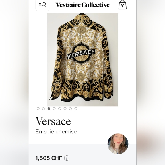 "NWT" Versace Barocco Silk Shirt - Picture 16 of 16